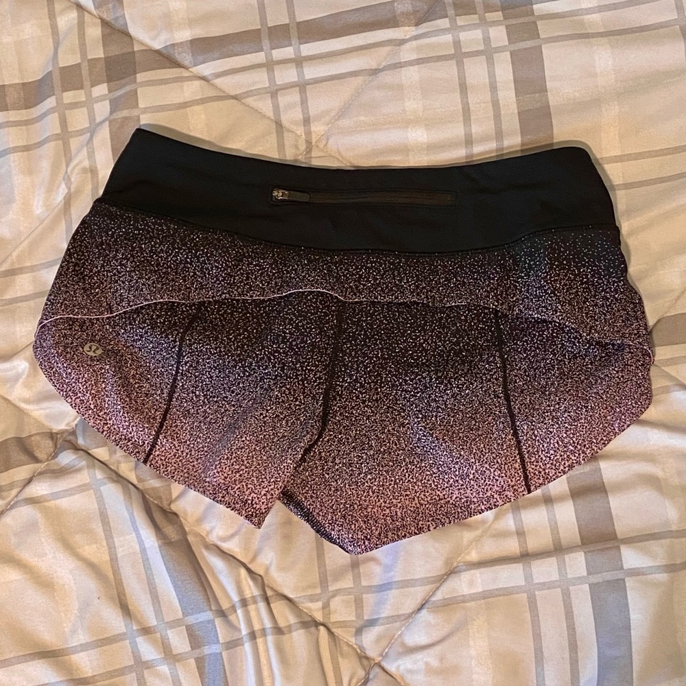 Ombré Pink Speed up shorts pink and black speckled